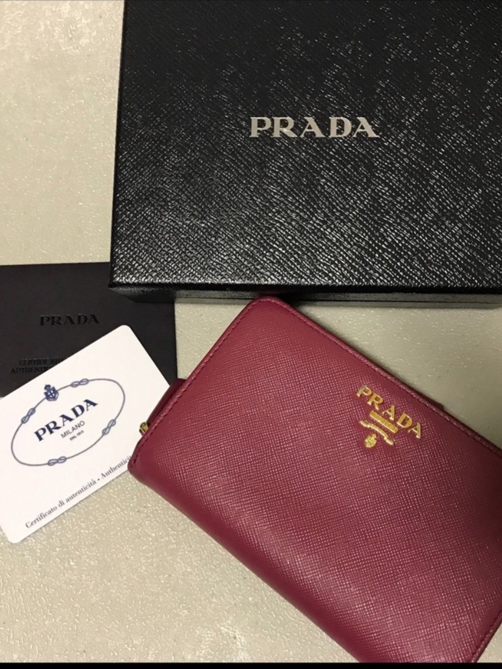 Prada Medium saffiano leather wallet